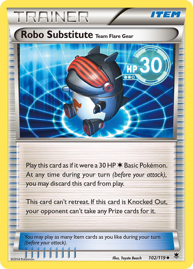 Robo Substitute Team Flare Gear (102/119) [XY: Phantom Forces] | Dumpster Cat Games