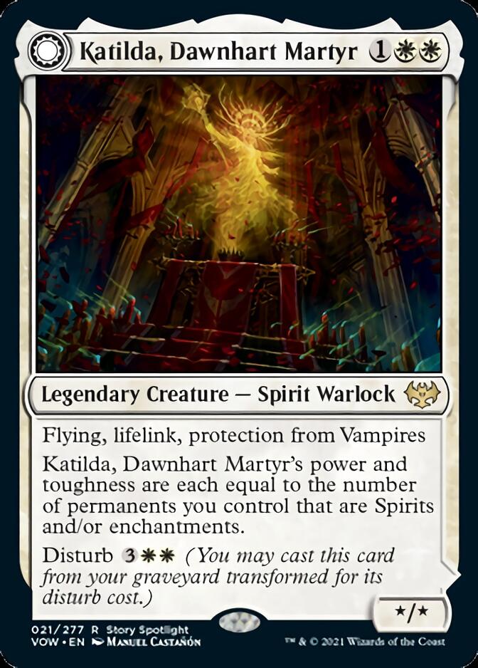 Katilda, Dawnhart Martyr // Katilda's Rising Dawn [Innistrad: Crimson Vow] | Dumpster Cat Games