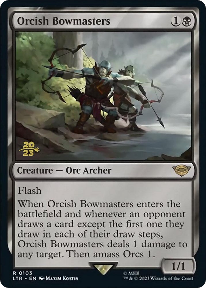 Orcish Bowmasters [The Lord of the Rings: Tales of Middle-Earth Prerelease Promos] | Dumpster Cat Games