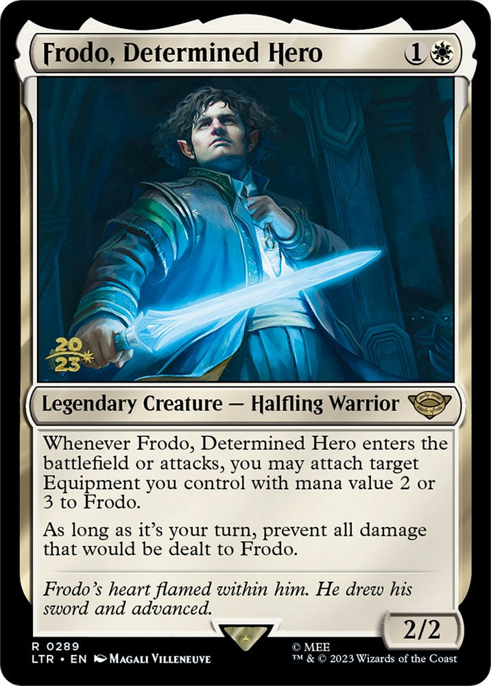 Frodo, Determined Hero [The Lord of the Rings: Tales of Middle-Earth Prerelease Promos] | Dumpster Cat Games