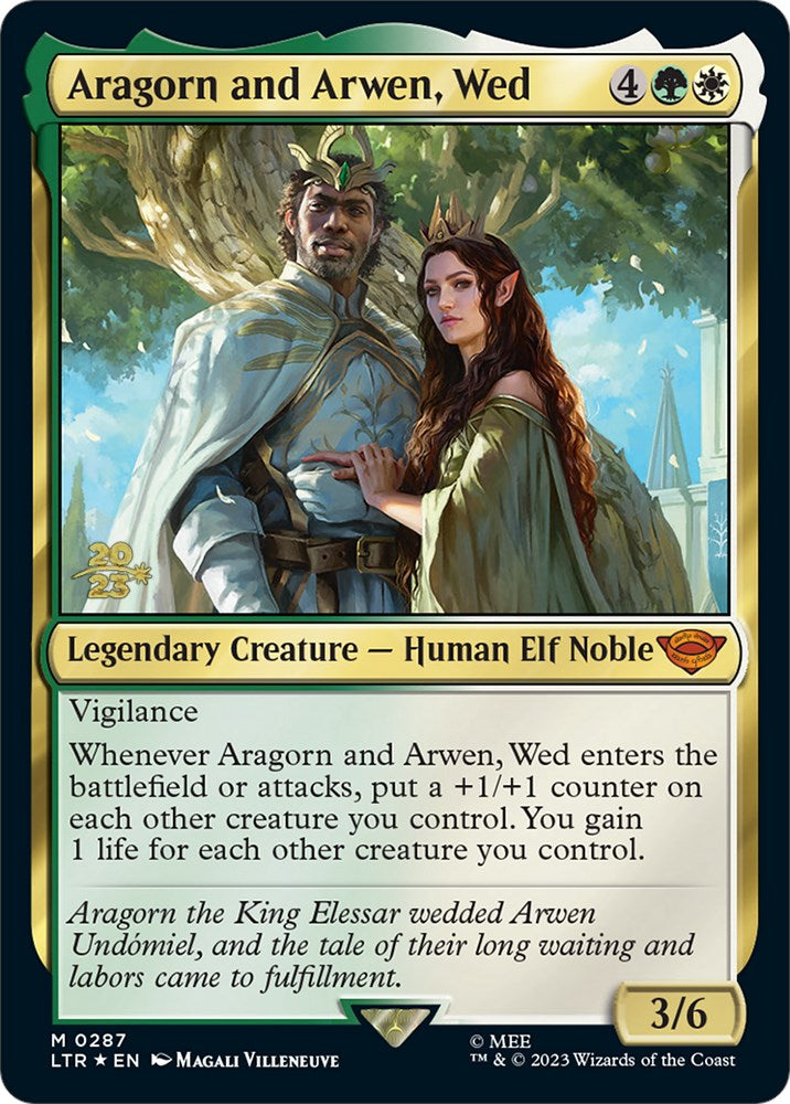 Aragorn and Arwen, Wed [The Lord of the Rings: Tales of Middle-Earth Prerelease Promos] | Dumpster Cat Games