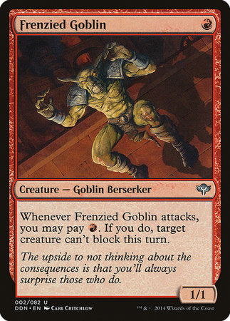 Frenzied Goblin [Duel Decks: Speed vs. Cunning] | Dumpster Cat Games