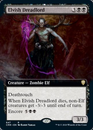 Elvish Dreadlord (Extended Art) [Commander Legends] | Dumpster Cat Games