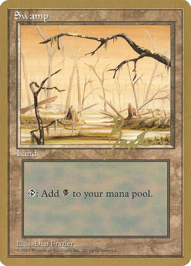 Swamp (gb370) (George Baxter) [Pro Tour Collector Set] | Dumpster Cat Games