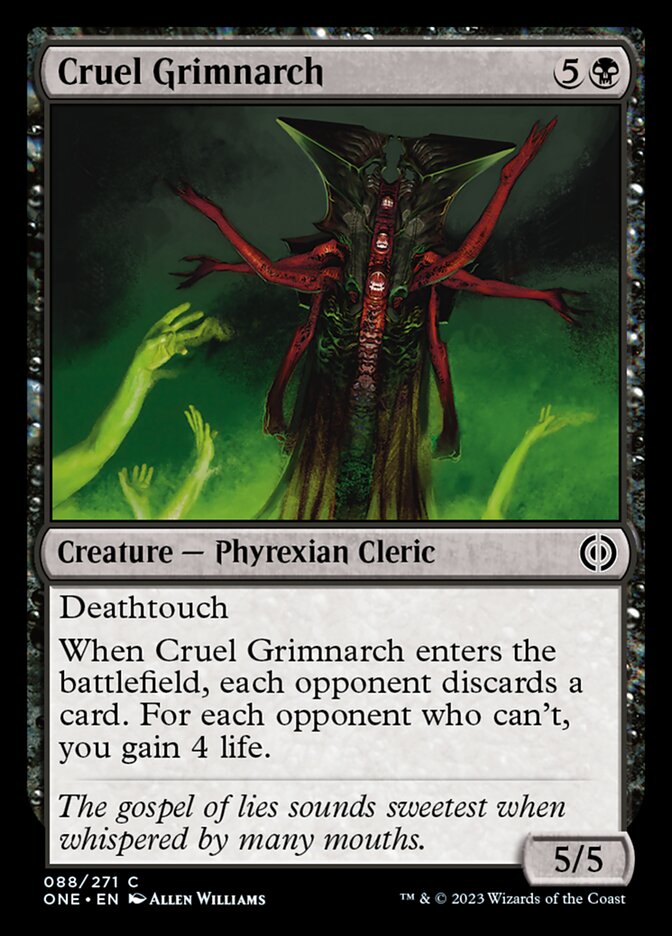 Cruel Grimnarch [Phyrexia: All Will Be One] | Dumpster Cat Games