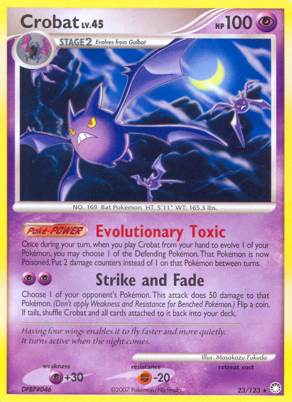 Crobat (23/123) [Diamond & Pearl: Mysterious Treasures] | Dumpster Cat Games