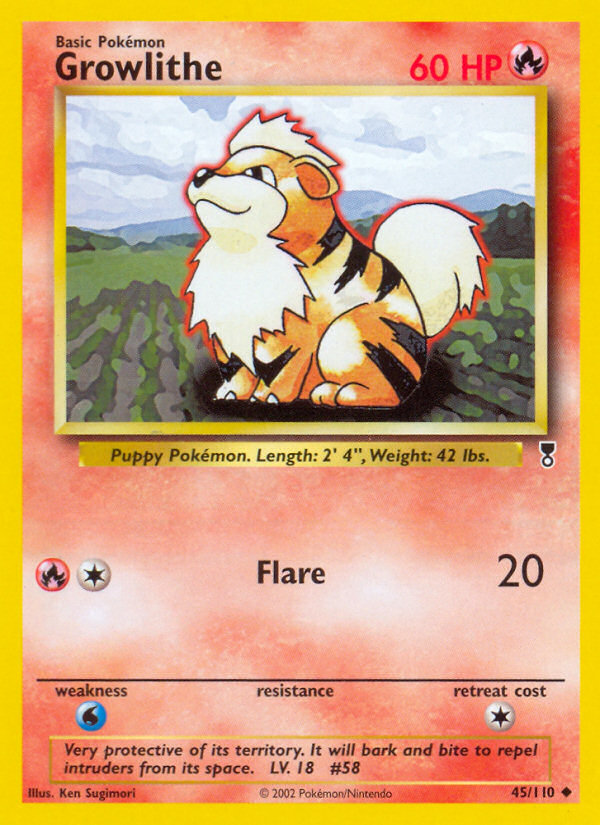 Growlithe (45/110) [Legendary Collection] | Dumpster Cat Games