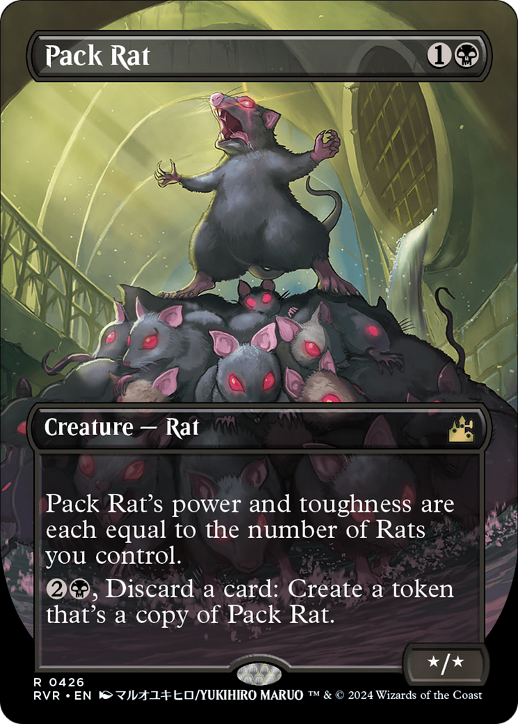 Pack Rat (Anime Borderless) [Ravnica Remastered] | Dumpster Cat Games