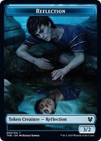 Reflection // Satyr Double-sided Token [Theros Beyond Death Tokens] | Dumpster Cat Games