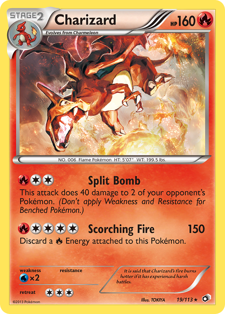 Charizard (19/113) [Black & White: Legendary Treasures] | Dumpster Cat Games