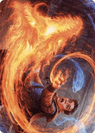 Frantic Firebolt Art Card [Wilds of Eldraine Art Series] | Dumpster Cat Games