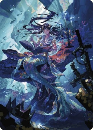 Rhystic Study Art Card [Wilds of Eldraine Art Series] | Dumpster Cat Games