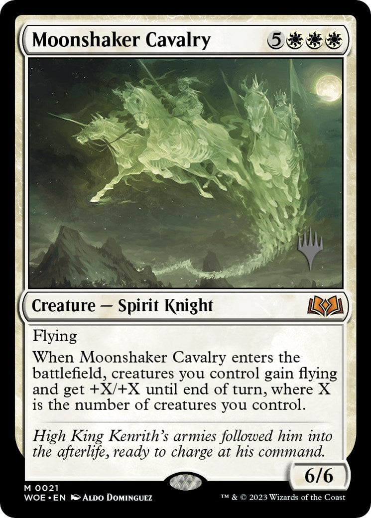 Moonshaker Cavalry (Promo Pack) [Wilds of Eldraine Promos] | Dumpster Cat Games