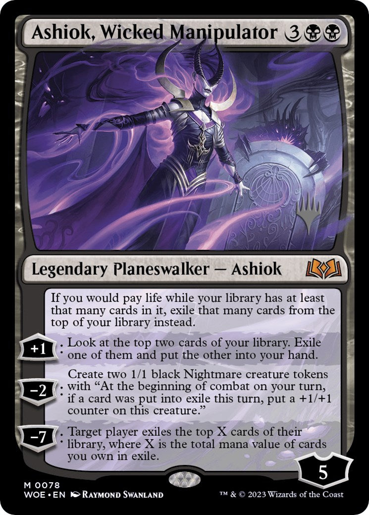 Ashiok, Wicked Manipulator (Promo Pack) [Wilds of Eldraine Promos] | Dumpster Cat Games