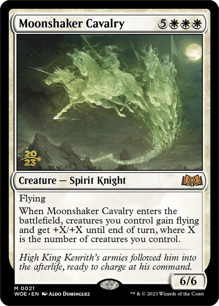 Moonshaker Cavalry [Wilds of Eldraine Prerelease Promos] | Dumpster Cat Games