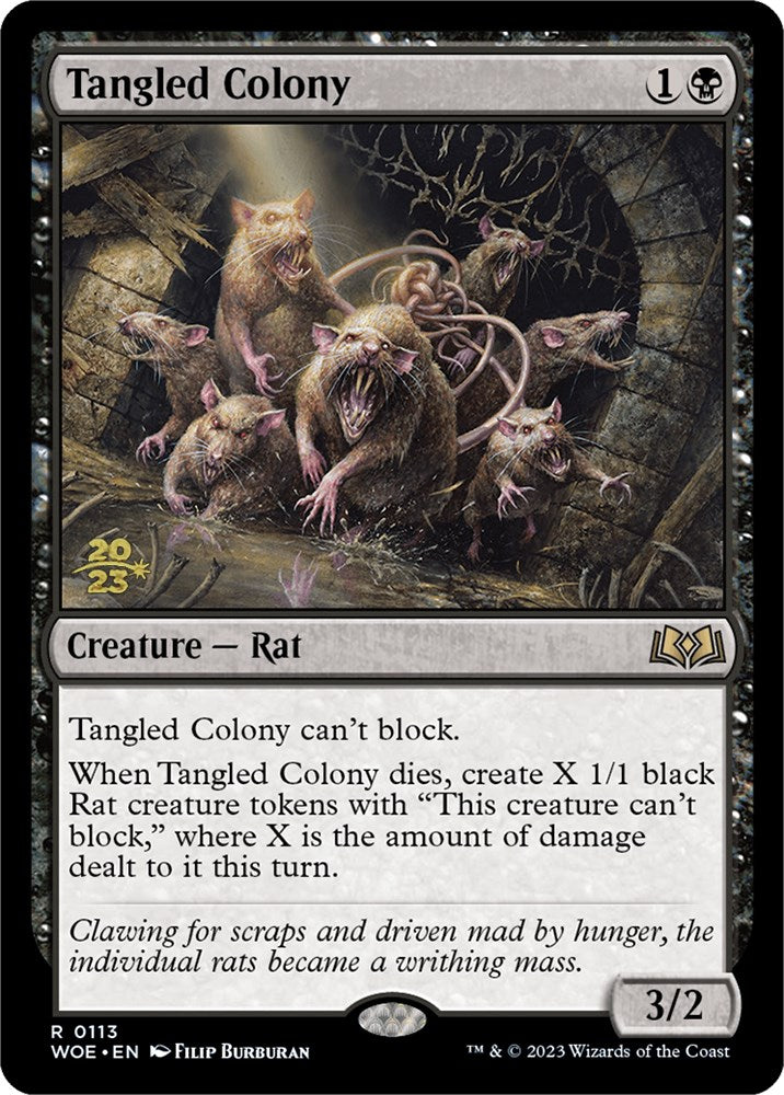 Tangled Colony [Wilds of Eldraine Prerelease Promos] | Dumpster Cat Games