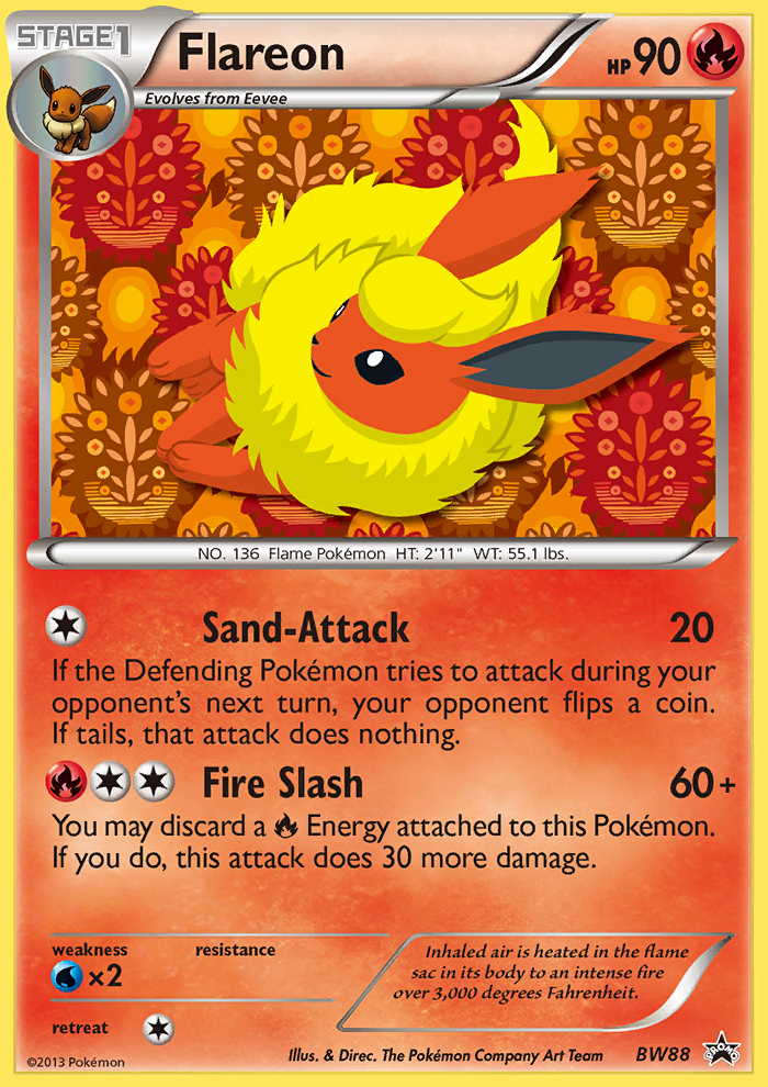 Flareon (BW88) [Black & White: Black Star Promos] | Dumpster Cat Games