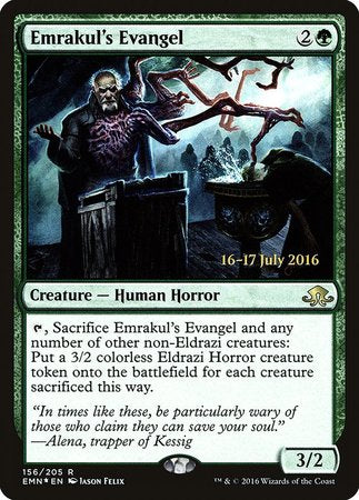 Emrakul's Evangel [Eldritch Moon Promos] | Dumpster Cat Games