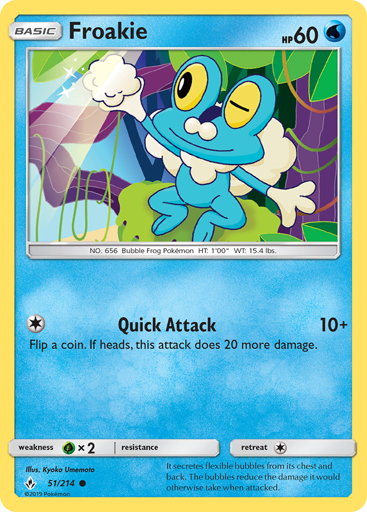 Froakie (51/214) [Sun & Moon: Unbroken Bonds] | Dumpster Cat Games