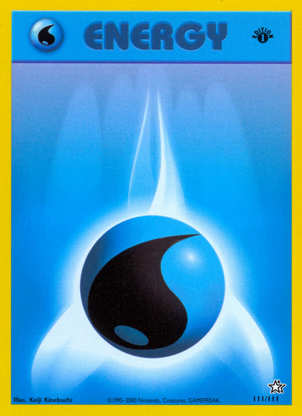 Water Energy (111/111) [Neo Genesis 1st Edition] | Dumpster Cat Games