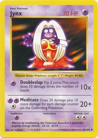 Jynx (31/102) [Base Set Shadowless Unlimited] | Dumpster Cat Games