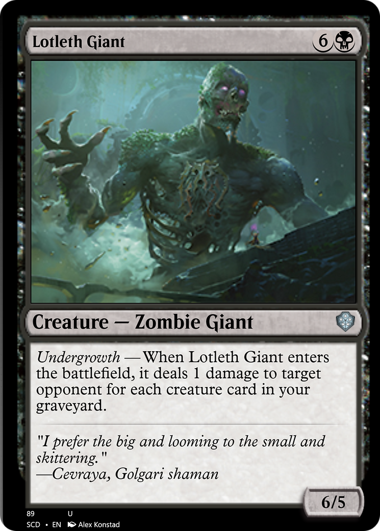 Lotleth Giant [Starter Commander Decks] | Dumpster Cat Games