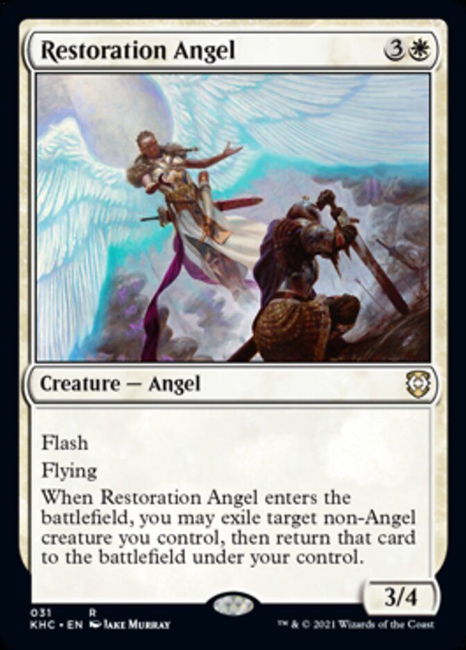 Restoration Angel [Kaldheim Commander] | Dumpster Cat Games