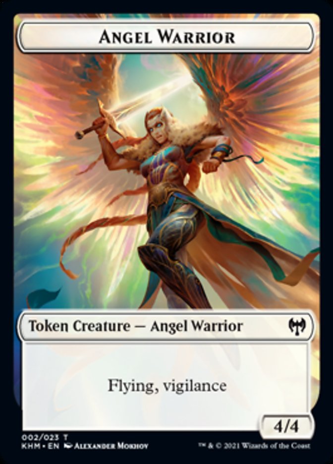 Angel Warrior Token [Kaldheim] | Dumpster Cat Games