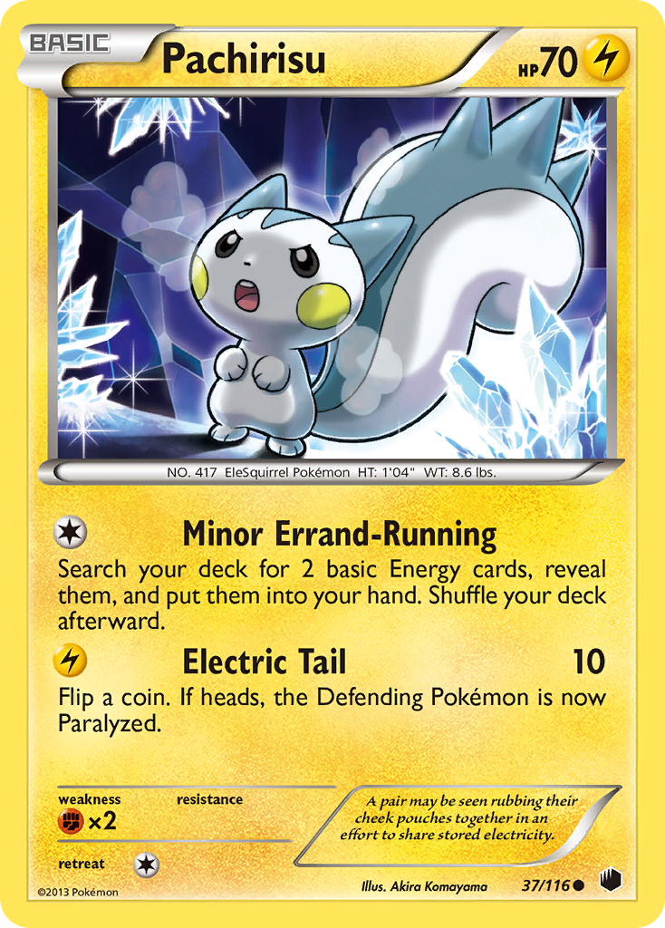 Pachirisu (37/116) [Black & White: Plasma Freeze] | Dumpster Cat Games