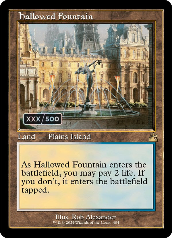 Hallowed Fountain (Retro) (Serialized) [Ravnica Remastered] | Dumpster Cat Games