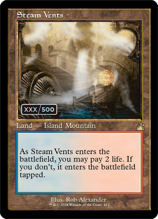 Steam Vents (Retro) (Serialized) [Ravnica Remastered] | Dumpster Cat Games