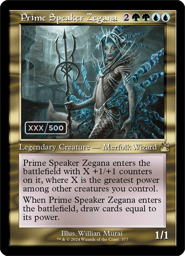 Prime Speaker Zegana (Retro) (Serialized) [Ravnica Remastered] | Dumpster Cat Games