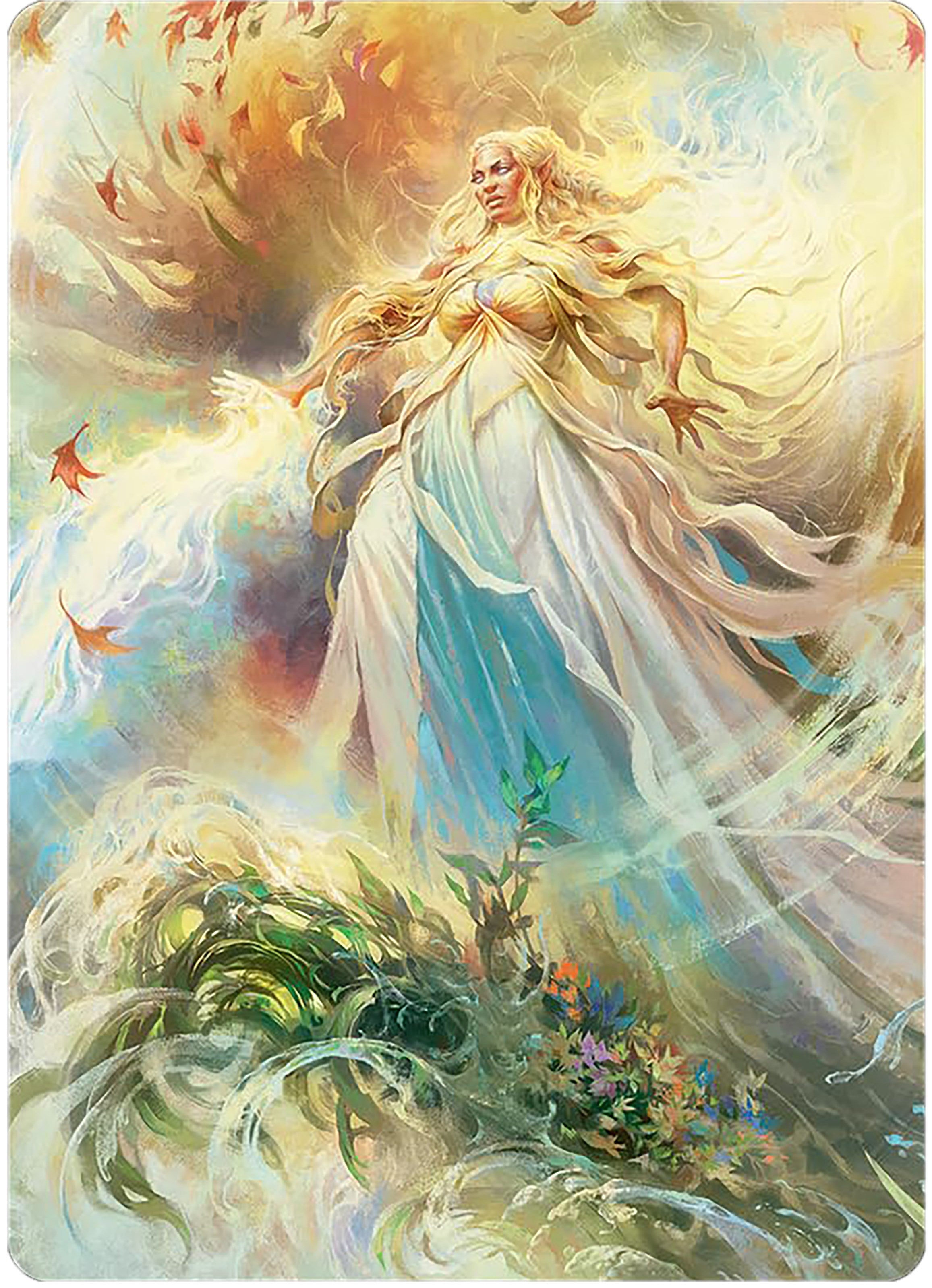 Galadriel, Light of Valinor Art Card [The Lord of the Rings: Tales of Middle-earth Art Series] | Dumpster Cat Games