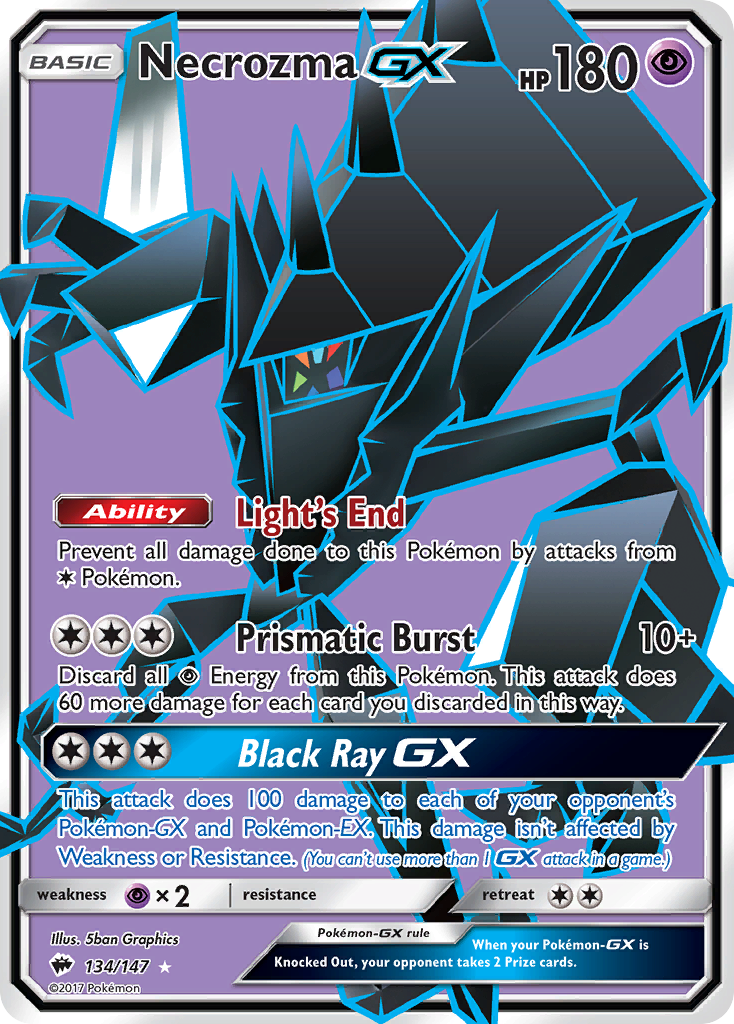 Necrozma GX (134/147) [Sun & Moon: Burning Shadows] | Dumpster Cat Games