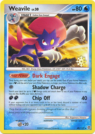 Weavile (40/132) [Countdown Calendar Promos] | Dumpster Cat Games