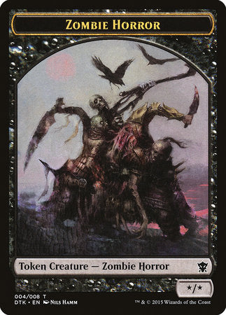 Zombie Horror Token [Dragons of Tarkir Tokens] | Dumpster Cat Games