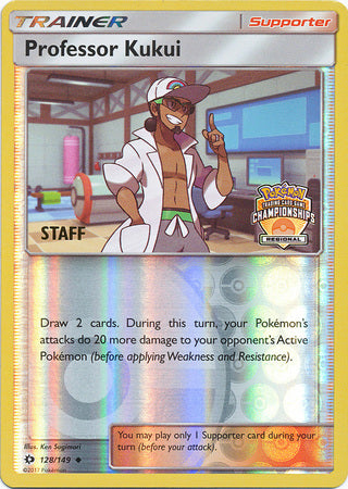 Professor Kukui (128/149) (Regional Championship Promo Staff) [Sun & Moon: Base Set] | Dumpster Cat Games