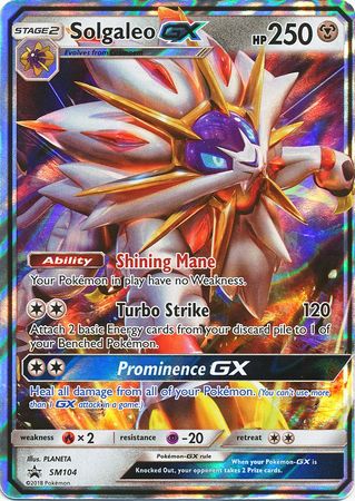 Solgaleo GX (SM104) (Jumbo Card) [Sun & Moon: Black Star Promos] | Dumpster Cat Games