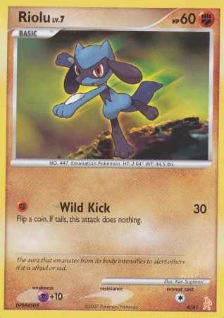 Riolu (6/61) [Diamond & Pearl: Trainer Kit - Lucario] | Dumpster Cat Games