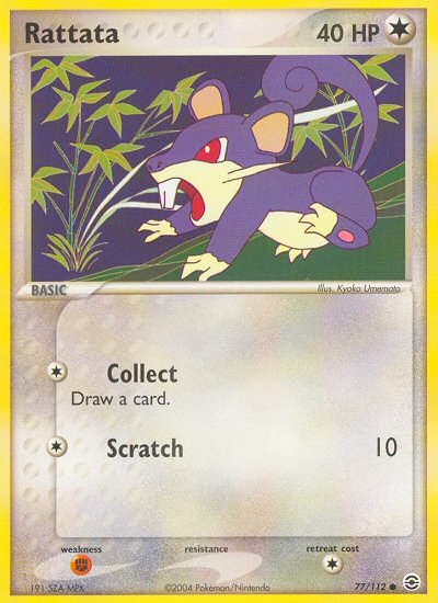 Rattata (77/112) [EX: FireRed & LeafGreen] | Dumpster Cat Games