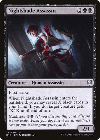 Nightshade Assassin [Commander 2019] | Dumpster Cat Games