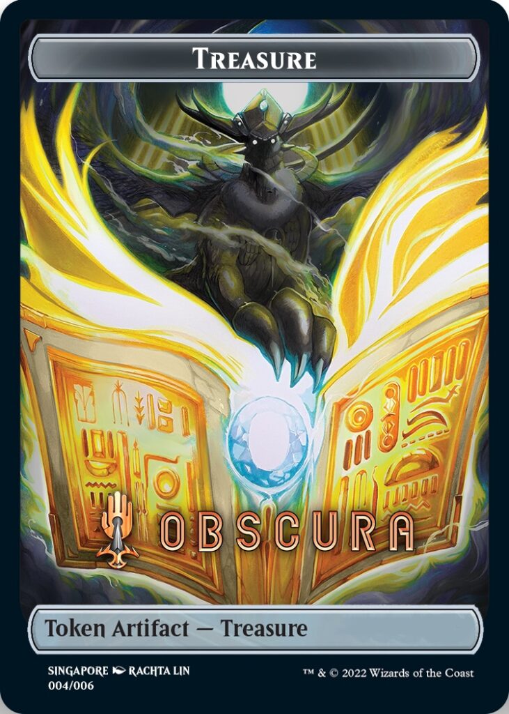 Treasure Token (Obscura) (Southeast Asia Artists) [Streets of New Capenna Tokens] | Dumpster Cat Games