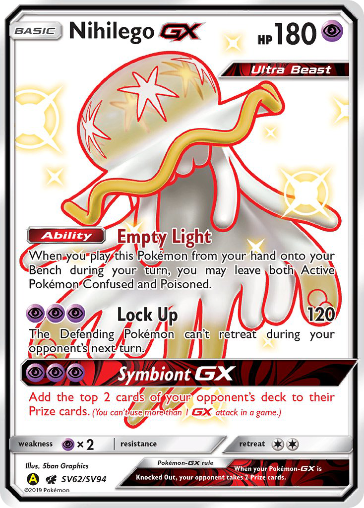 Nihilego GX (SV62/SV94) [Sun & Moon: Hidden Fates - Shiny Vault] | Dumpster Cat Games