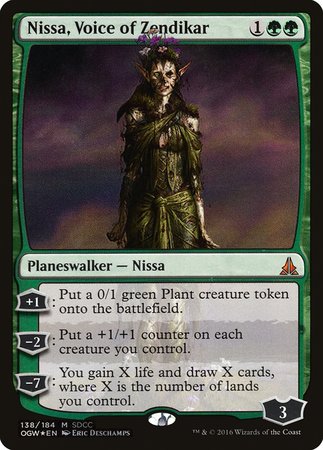 Nissa, Voice of Zendikar SDCC 2016 EXCLUSIVE [San Diego Comic-Con 2016] | Dumpster Cat Games