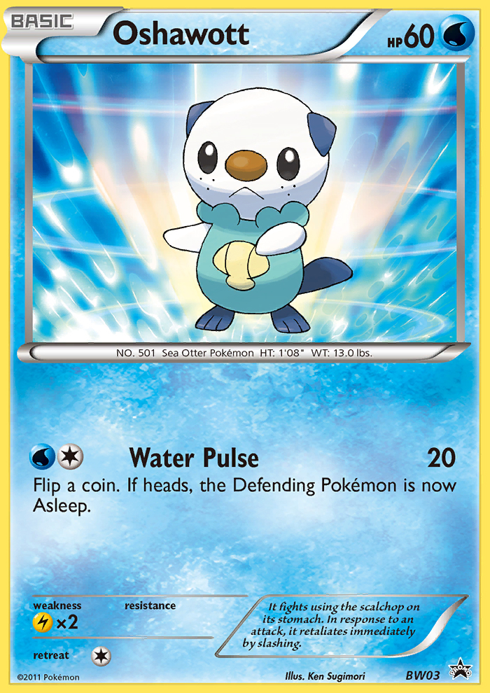 Oshawott (BW03) [Black & White: Black Star Promos] | Dumpster Cat Games