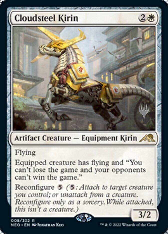 Cloudsteel Kirin (Promo Pack) [Kamigawa: Neon Dynasty Promos] | Dumpster Cat Games