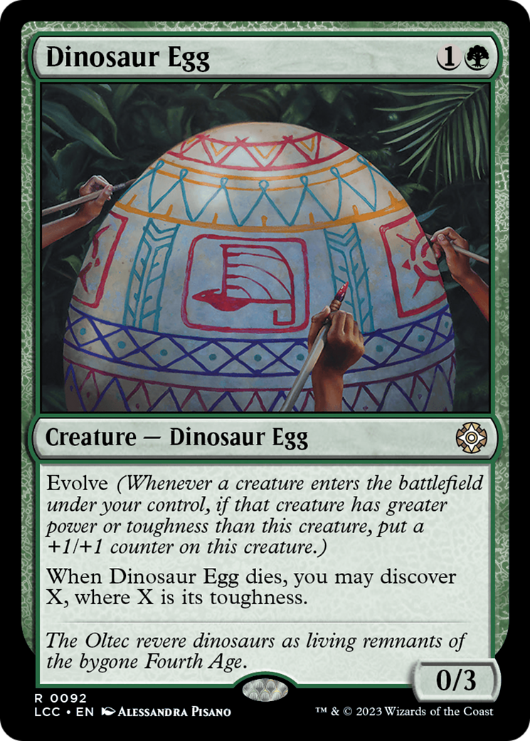 Dinosaur Egg [The Lost Caverns of Ixalan Commander] | Dumpster Cat Games