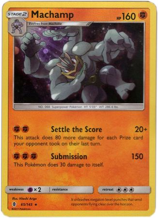 Machamp (65/145) (Cosmos Holo) [Sun & Moon: Guardians Rising] | Dumpster Cat Games