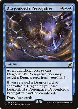 Dragonlord's Prerogative [Dragons of Tarkir] | Dumpster Cat Games