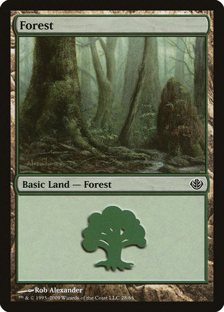 Forest (28) [Duel Decks: Garruk vs. Liliana] | Dumpster Cat Games